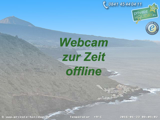 Webcam Teneriffa Nord