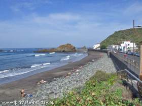 Der Strand von Playa Roque de las Bodegas